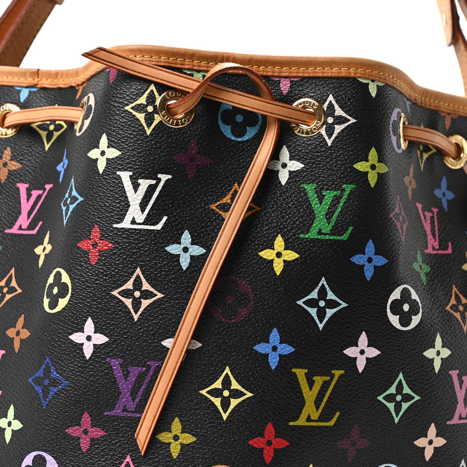 Louis Vuitton Monogram Multicolor Petit Noe Black