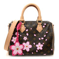 Louis Vuitton LV X TM Monogram Cherry Blossom Speedy Bandouliere 25 Sakura Brown