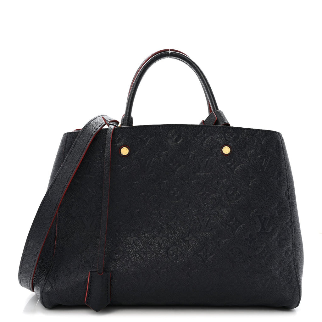 Louis Vuitton Empreinte Montaigne MM Marine Rouge