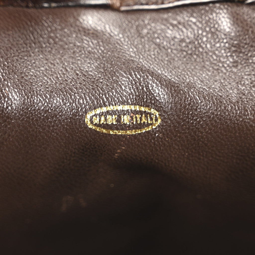 Chanel Alligator Shopping Tote Brown
