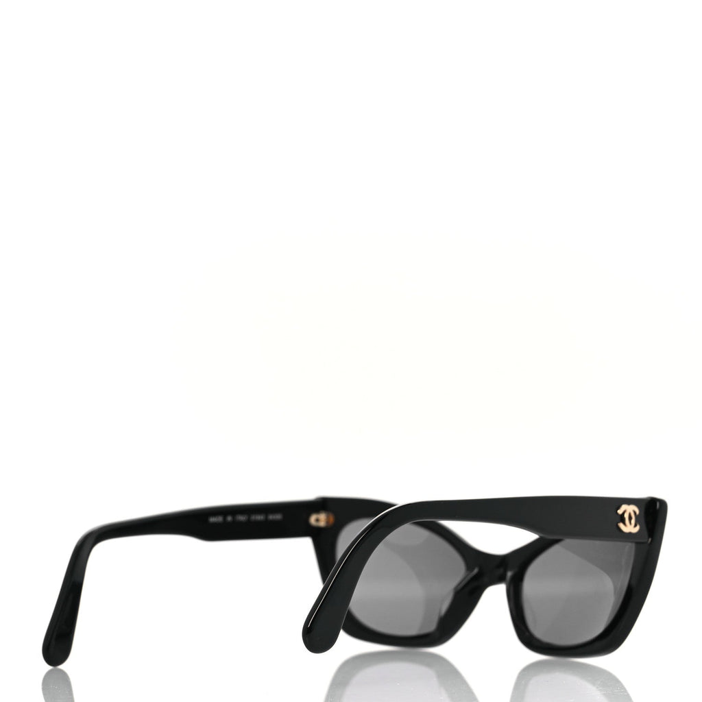 Acetate Cat Eye Sunglasses 01943 Black