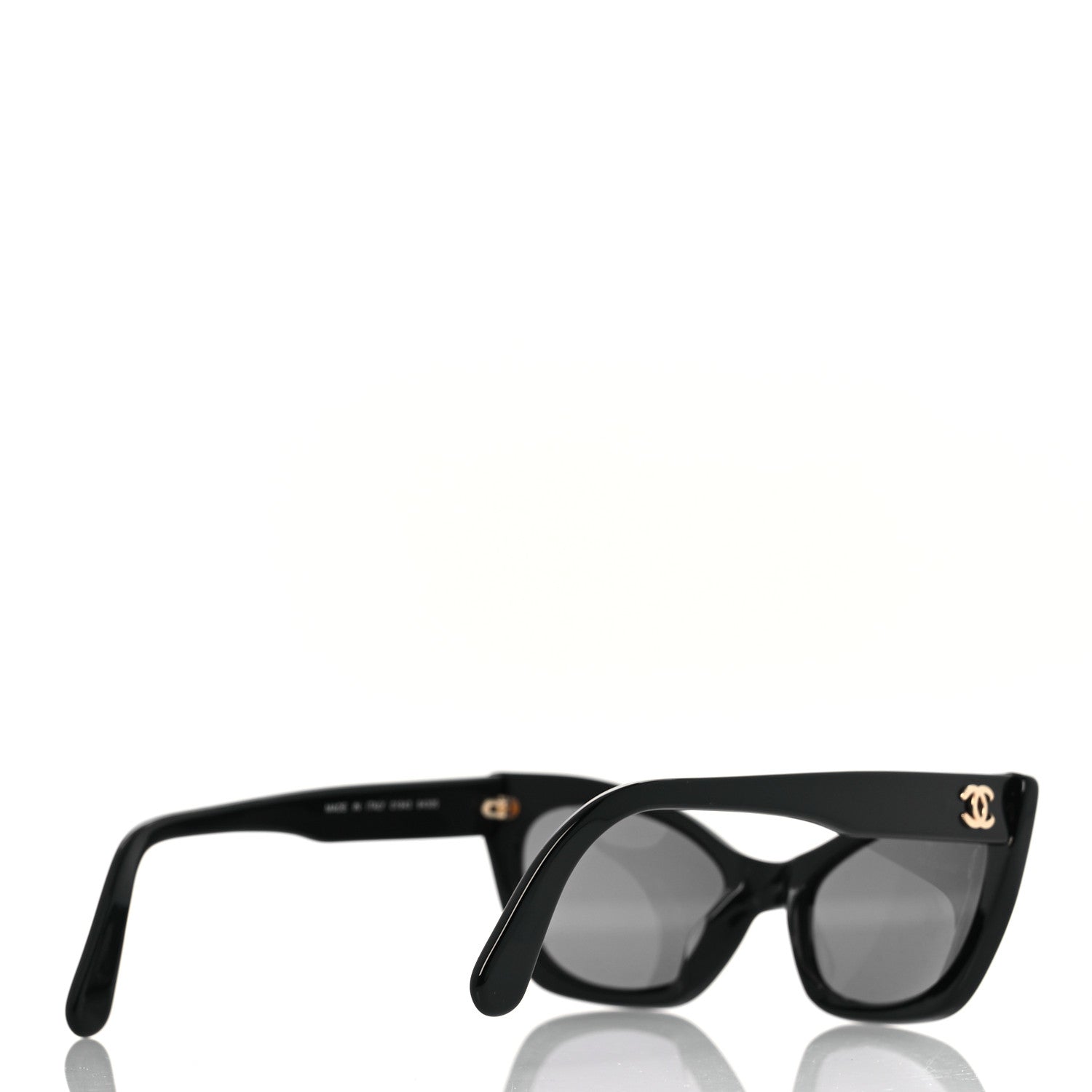 Acetate Cat Eye Sunglasses 01943 Black
