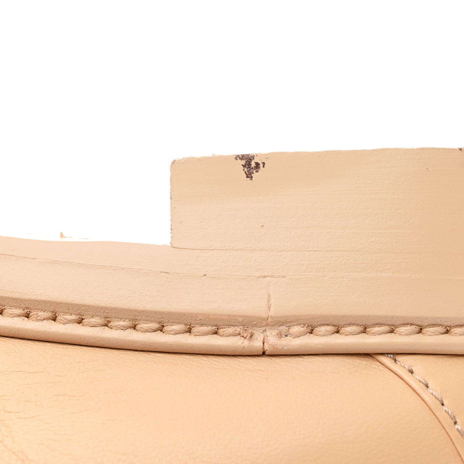 Lambskin Quilted CC Turnlock Moccasins 40 Beige
