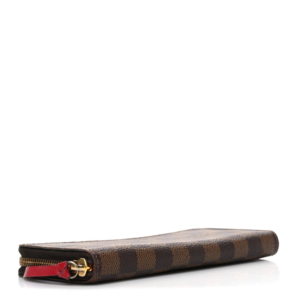Louis Vuitton Damier Ebene Clemence Wallet Cherry