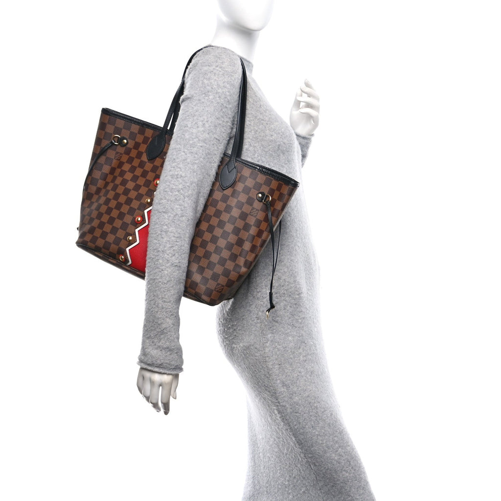 Louis Vuitton Damier Ebene Karakoram Neverfull MM