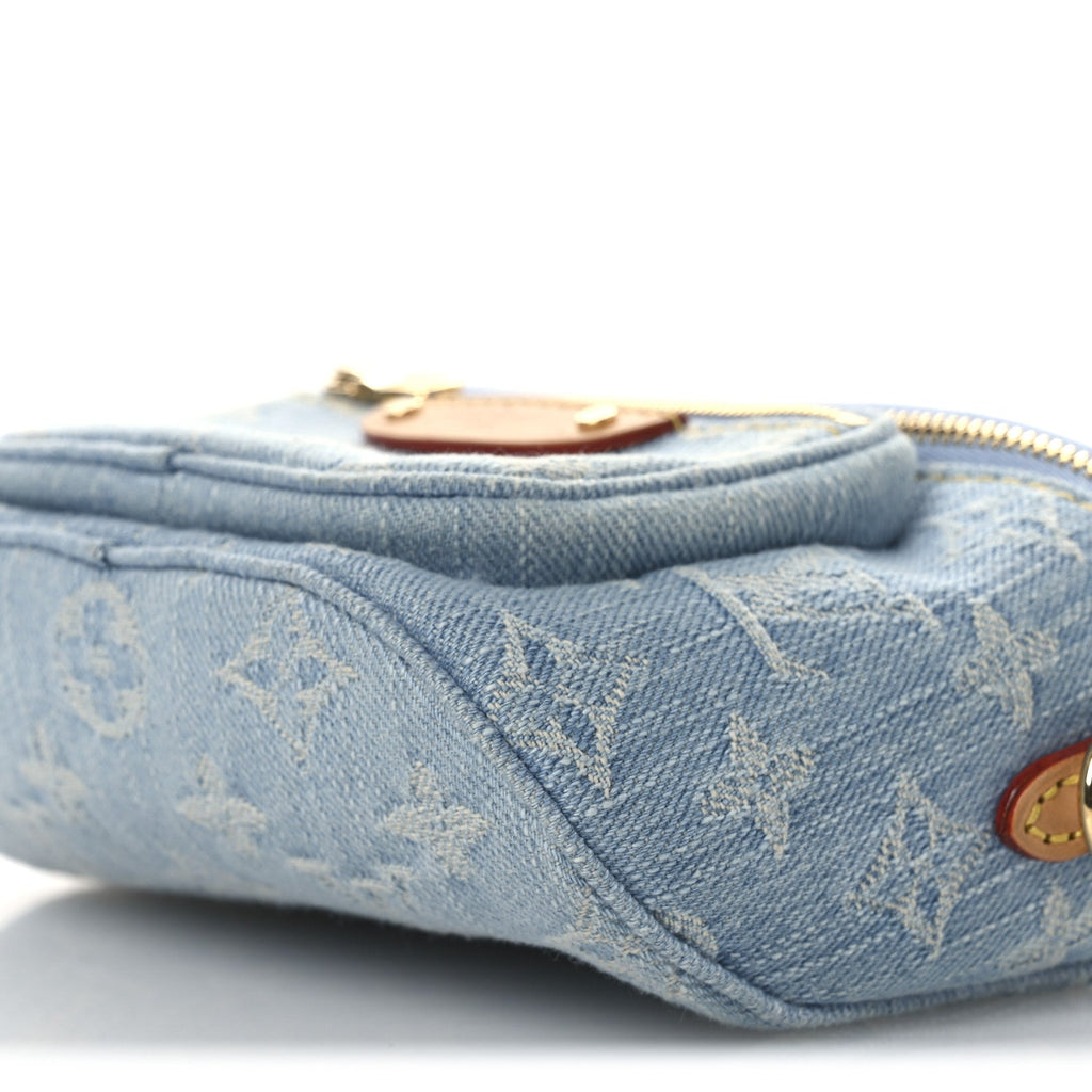 Louis Vuitton Monogram Denim Mini Bumbag Sky Blue