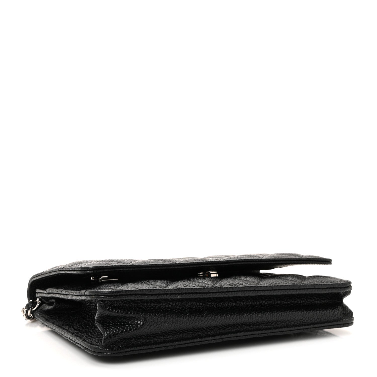 Chanel Caviar Quilted Wallet on Chain WOC Black