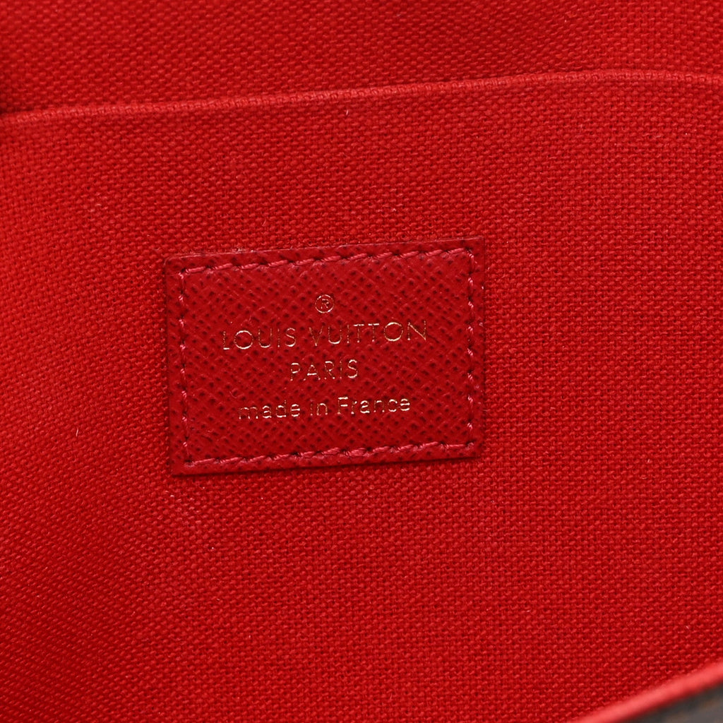 Louis Vuitton Damier Ebene Pochette Felicie Chain Wallet