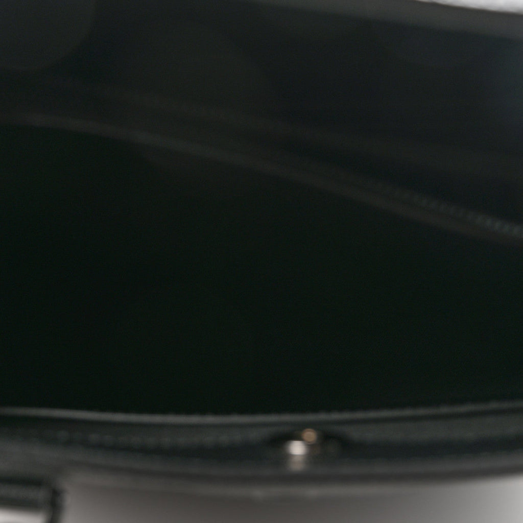 Gucci Textured Dollar Calfskin Web Monochrome Large Diana Tote Bag Black
