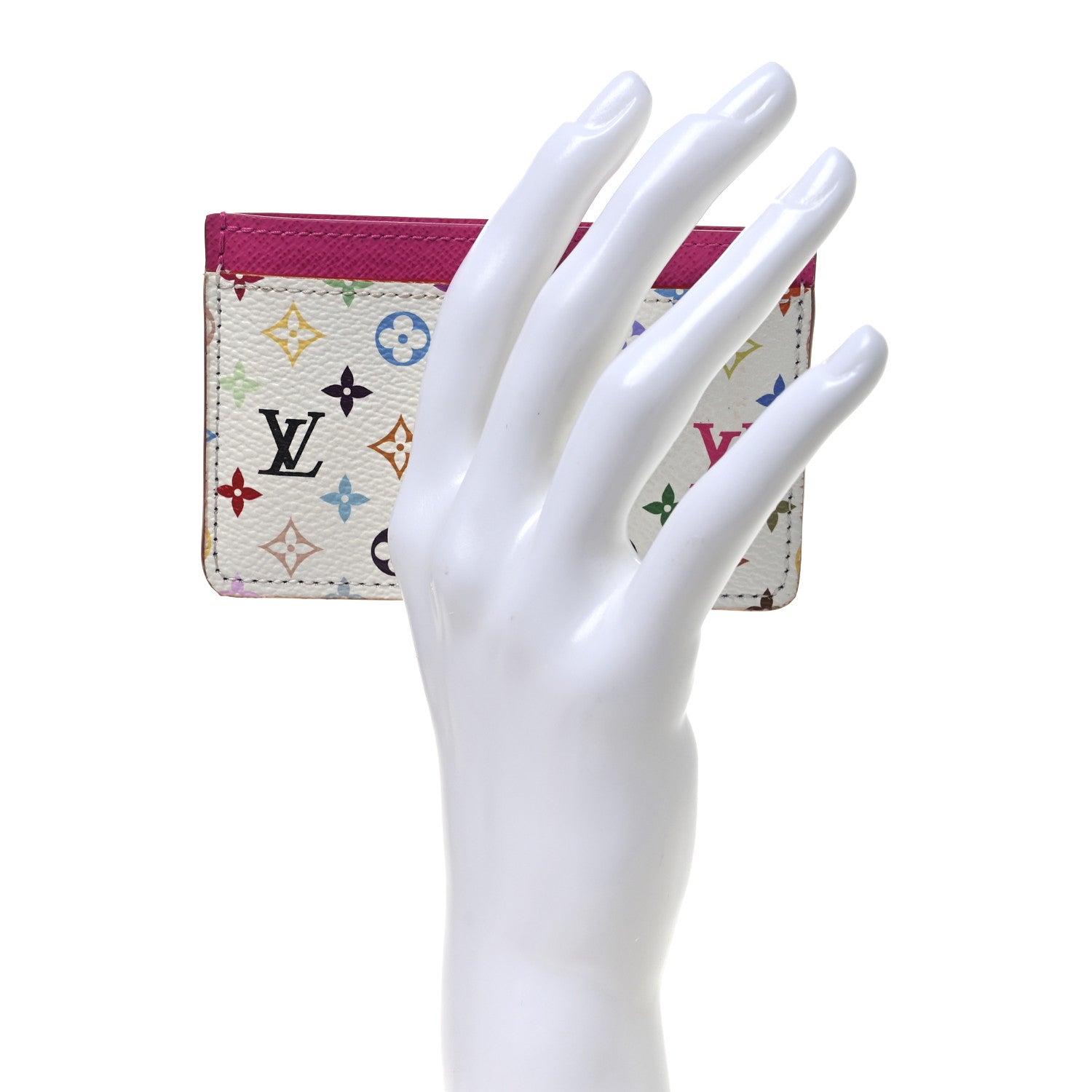 Louis Vuitton LV X TM Monogram Multicolor Card Holder Kawaii Pink