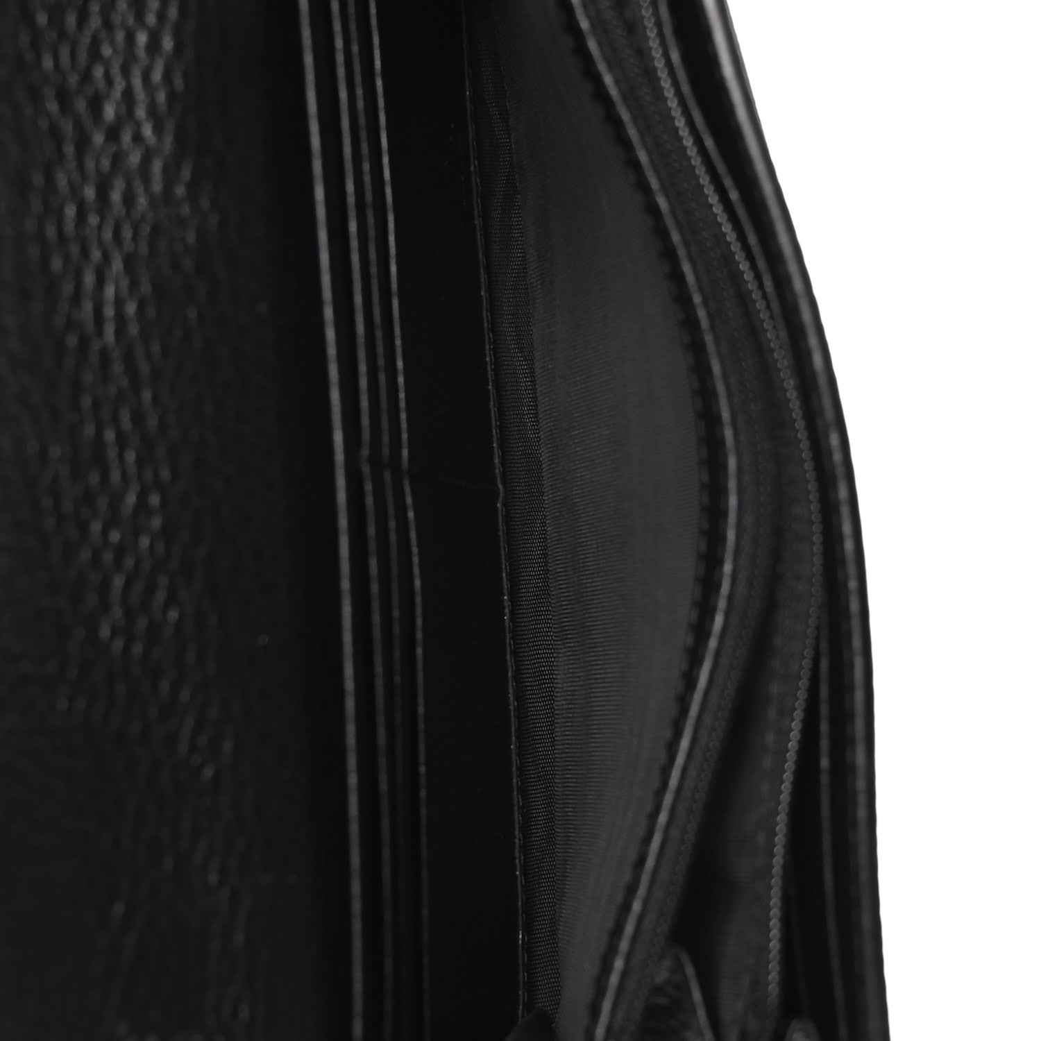 Gucci Dollar Calfskin GG Supreme Monogram Petite GG Marmont Wallet Chain Bag Black Beige Ebony