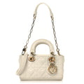 Christian Dior Lambskin Cannage Dioramour Micro Lady D-Joy Latte