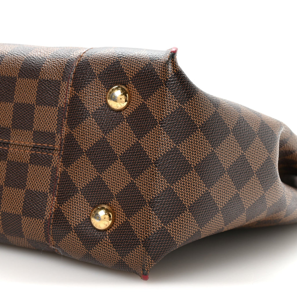 Louis Vuitton Damier Ebene Caissa Hobo Cherry