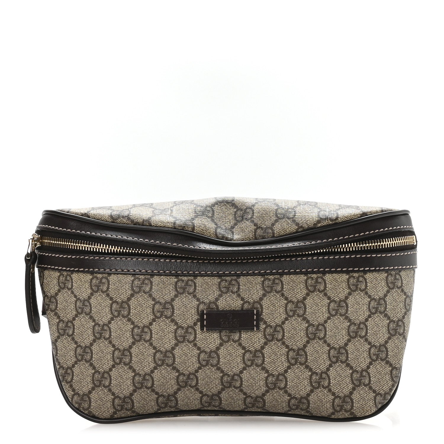 Gucci GG Supreme Monogram Belt Bag Dark Brown