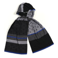 Louis Vuitton Wool Monogram Color Block Scarf Black