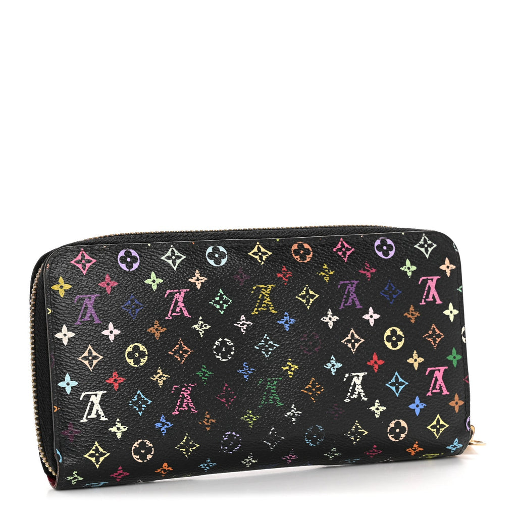 Louis Vuitton Monogram Multicolor Zippy Wallet Black Grenade