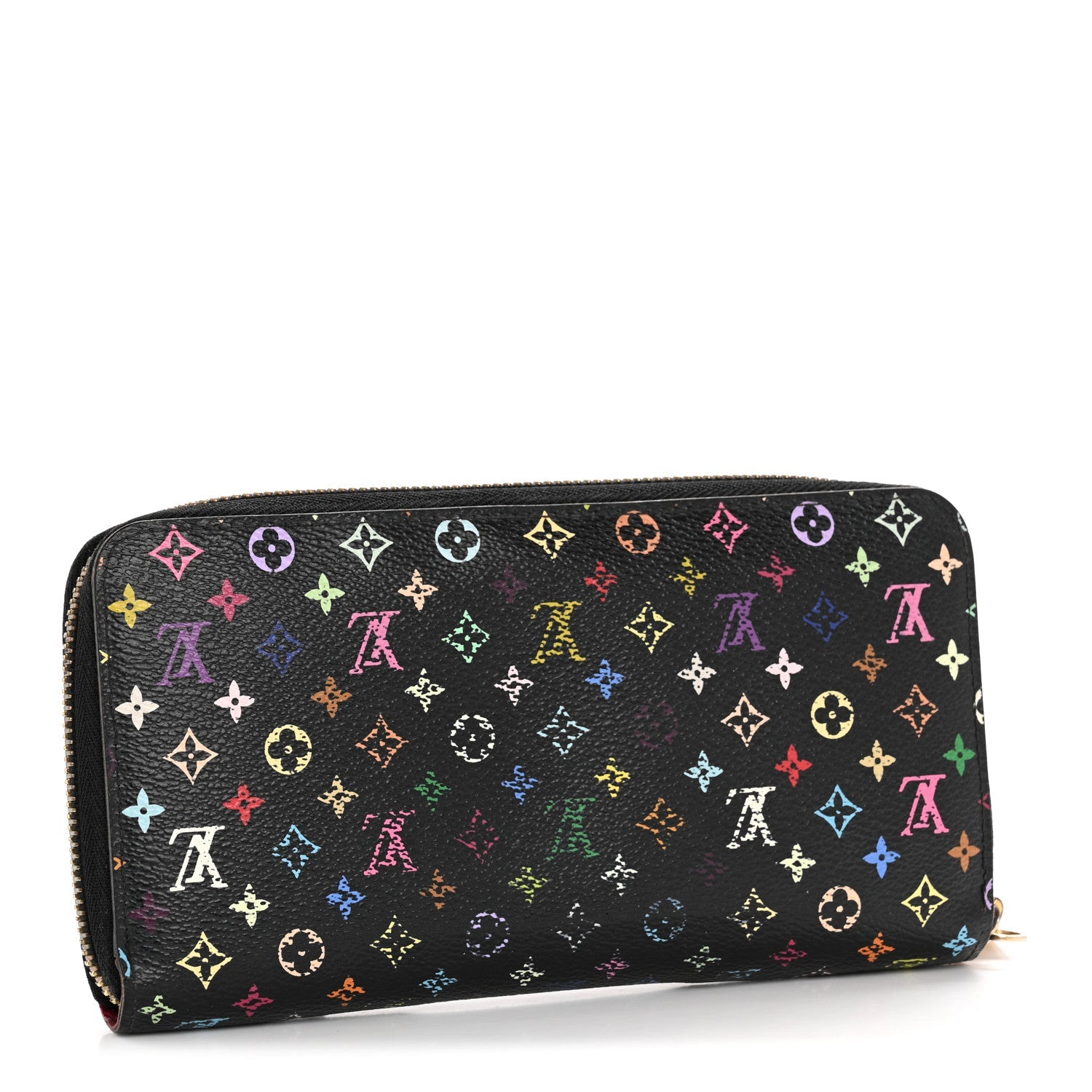 Louis Vuitton Monogram Multicolor Zippy Wallet Black Grenade
