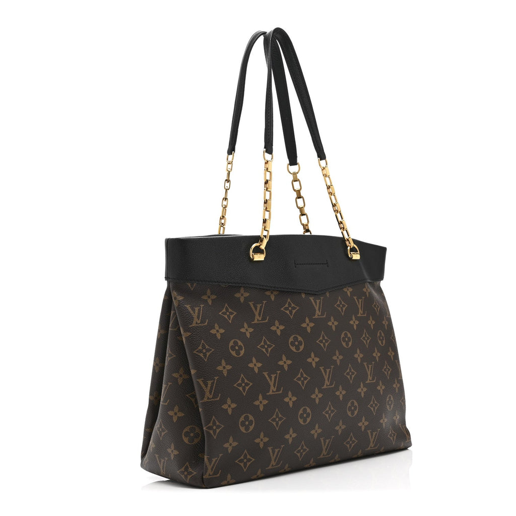 Louis Vuitton Monogram Pallas Shopper Black