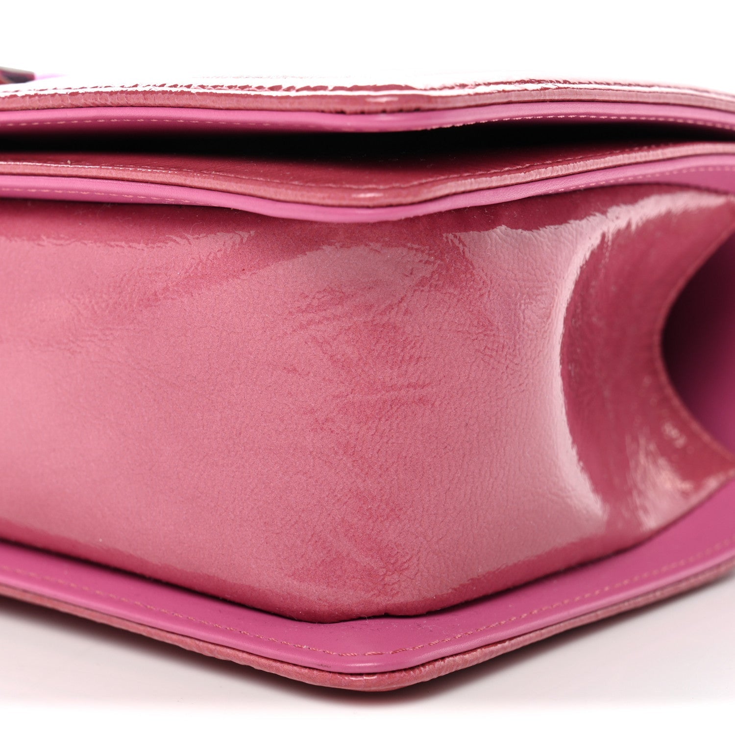 Chanel Patent Tweed Medium Boy Flap Fuchsia