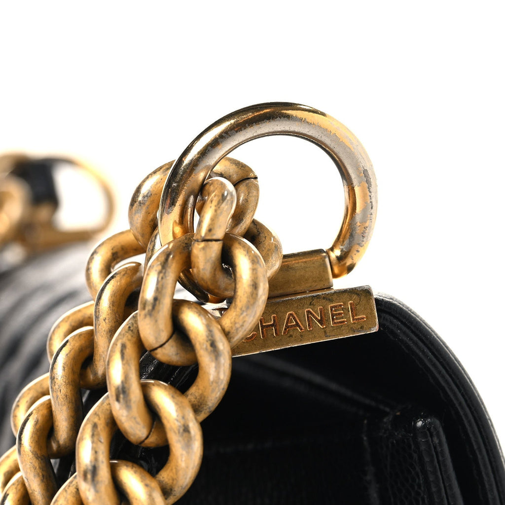Chanel Caviar Quilted Small Boy Flap Black