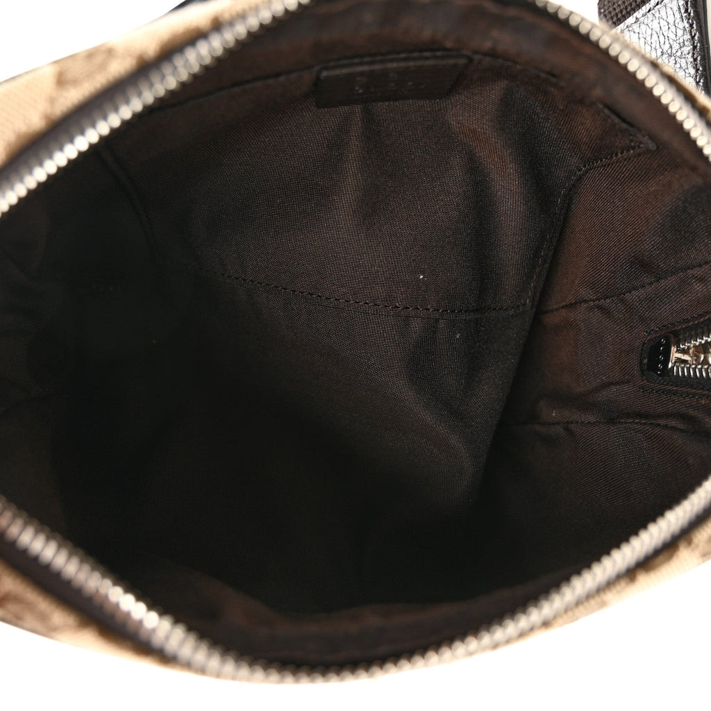 Gucci Monogram Belt Bag Dark Brown