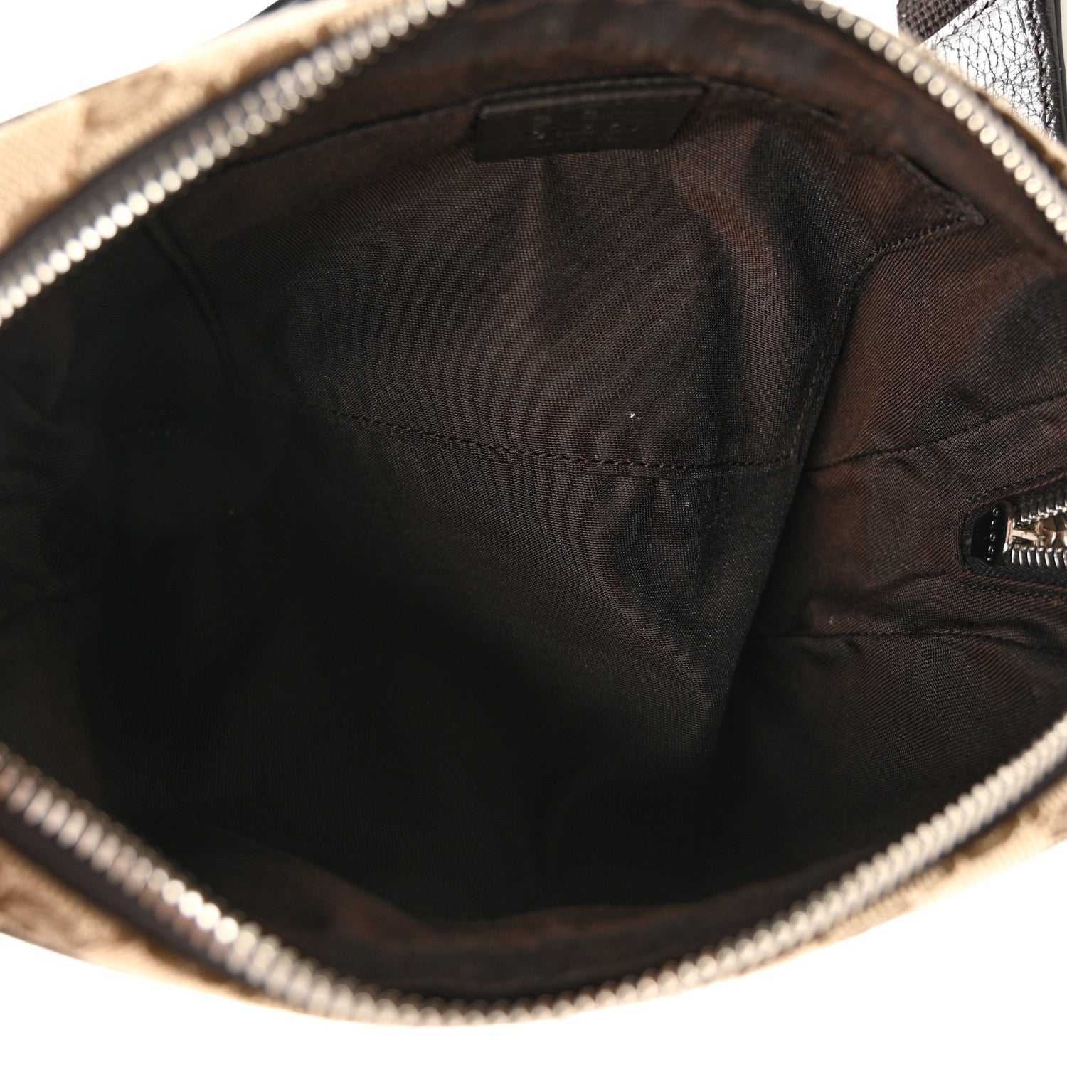 Gucci Monogram Belt Bag Dark Brown