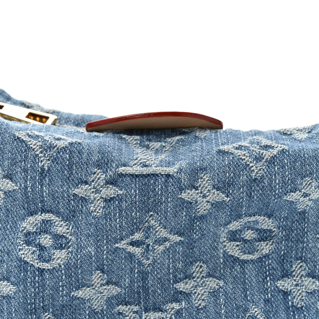 Louis Vuitton Monogram Denim Hills Pochette Blue