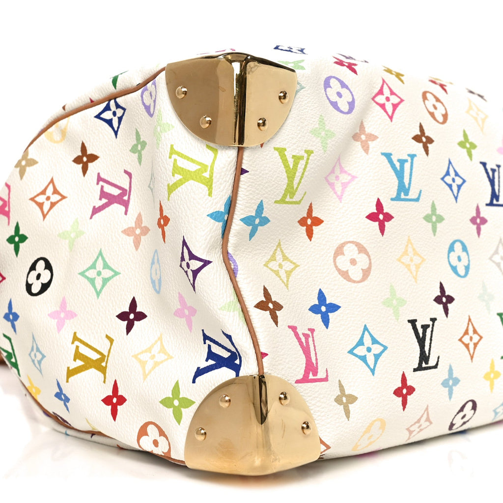 Louis Vuitton Monogram Multicolor Speedy 30 White