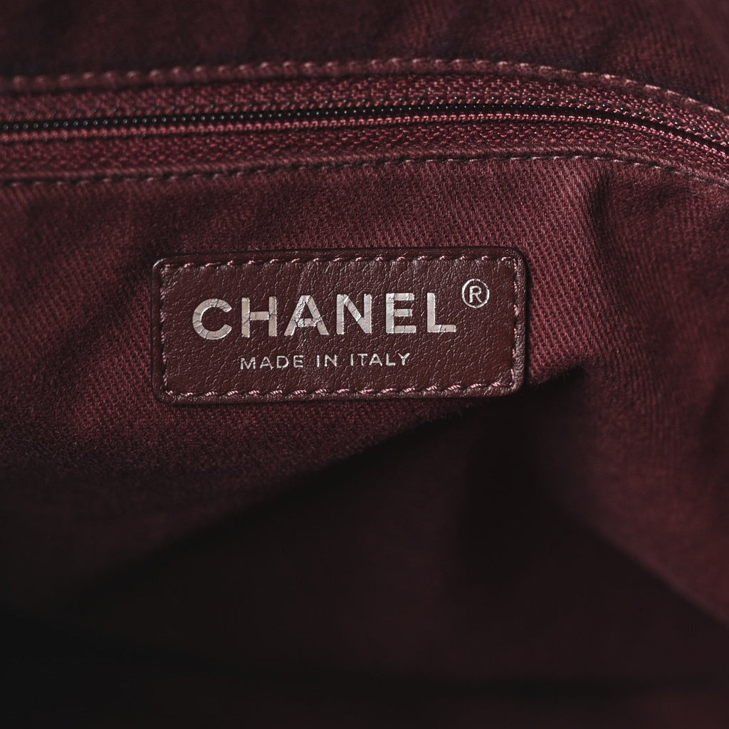 Chanel Iridescent Calfskin In The Mix Tall Tote Khaki