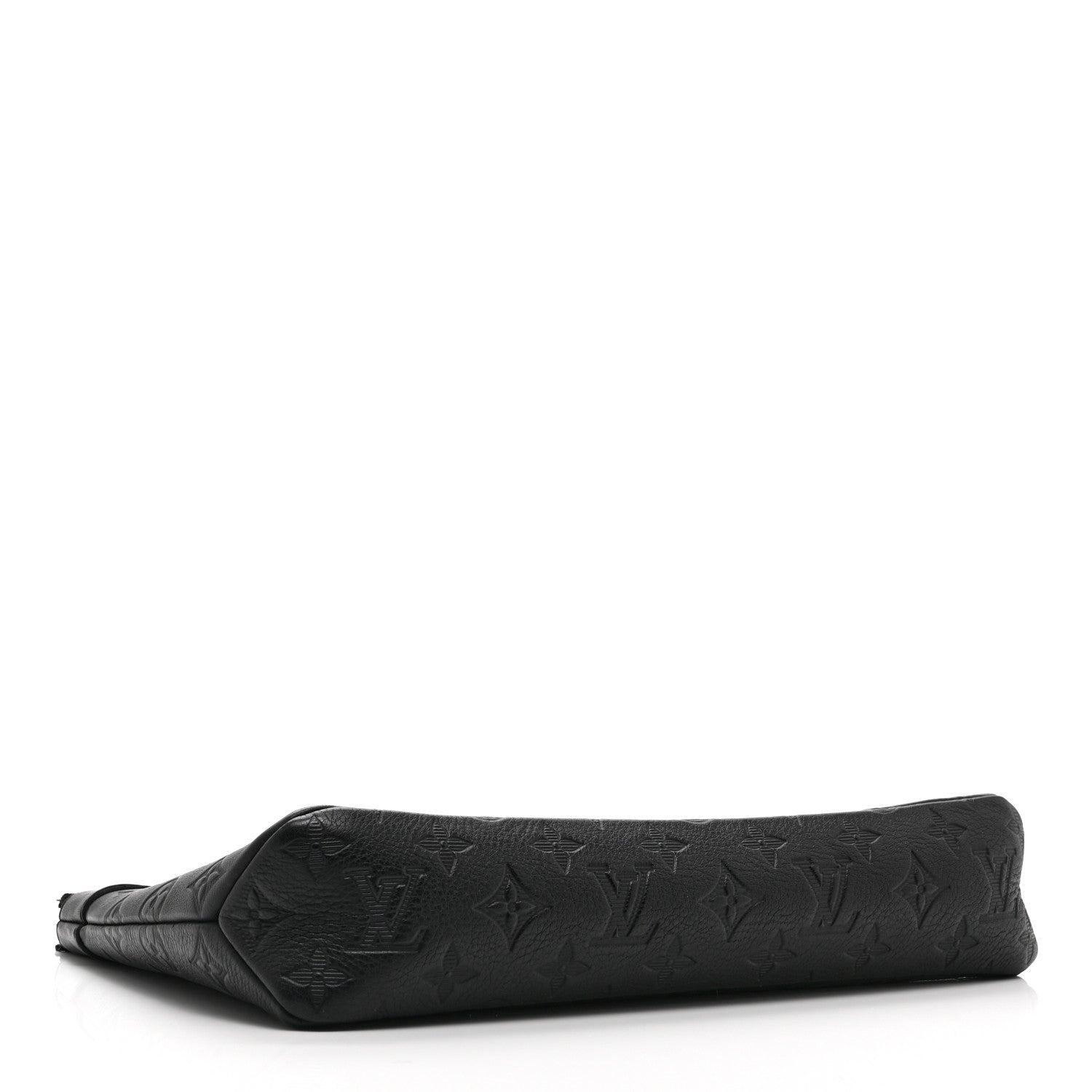 Louis Vuitton Shadow Calfskin Monogram Pochette Voyage Souple Black