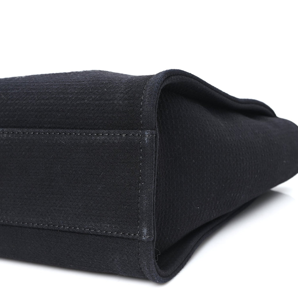 Chanel Mixed Fibers Small Deauville Tote Black