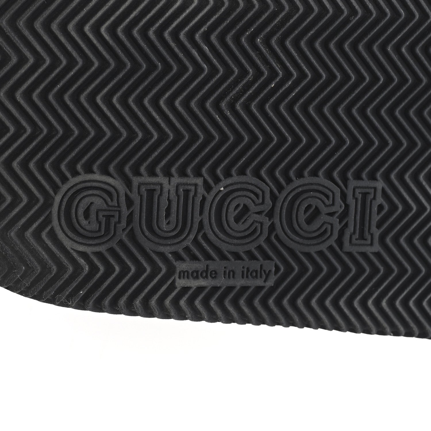 Gucci Rubber Web Womens Interlocking G Slide Sandals 40 Black Green Red