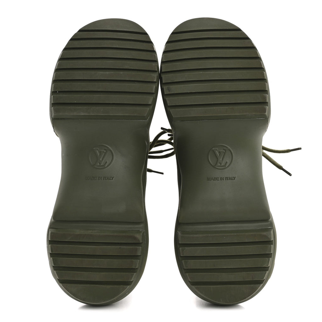 Louis Vuitton Mat Rubber Monogram LV Archlight Sneaker Boots 38 Kaki