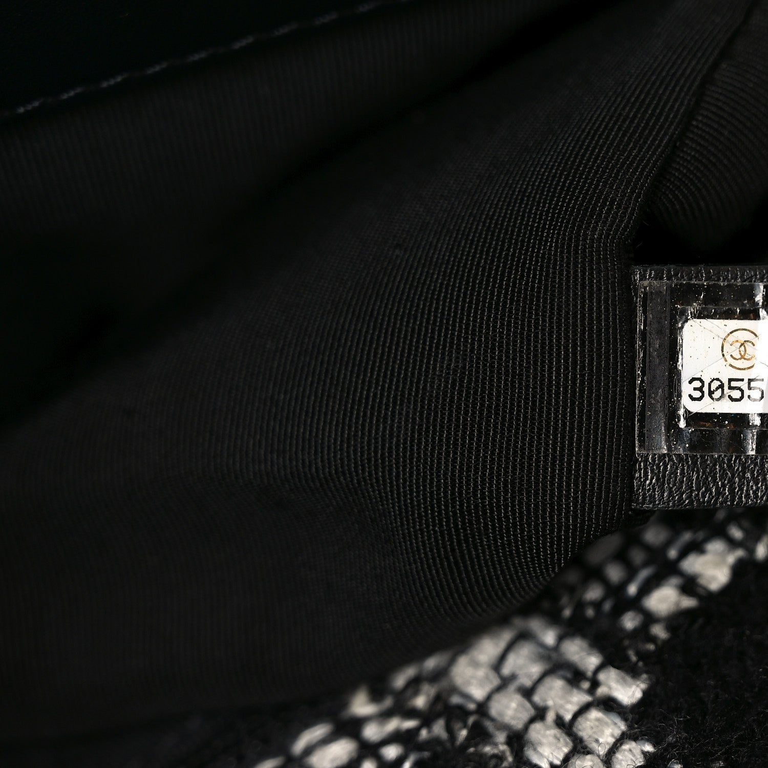 Chanel Tweed Quilted Maxi Chanel 19 Flap Black White