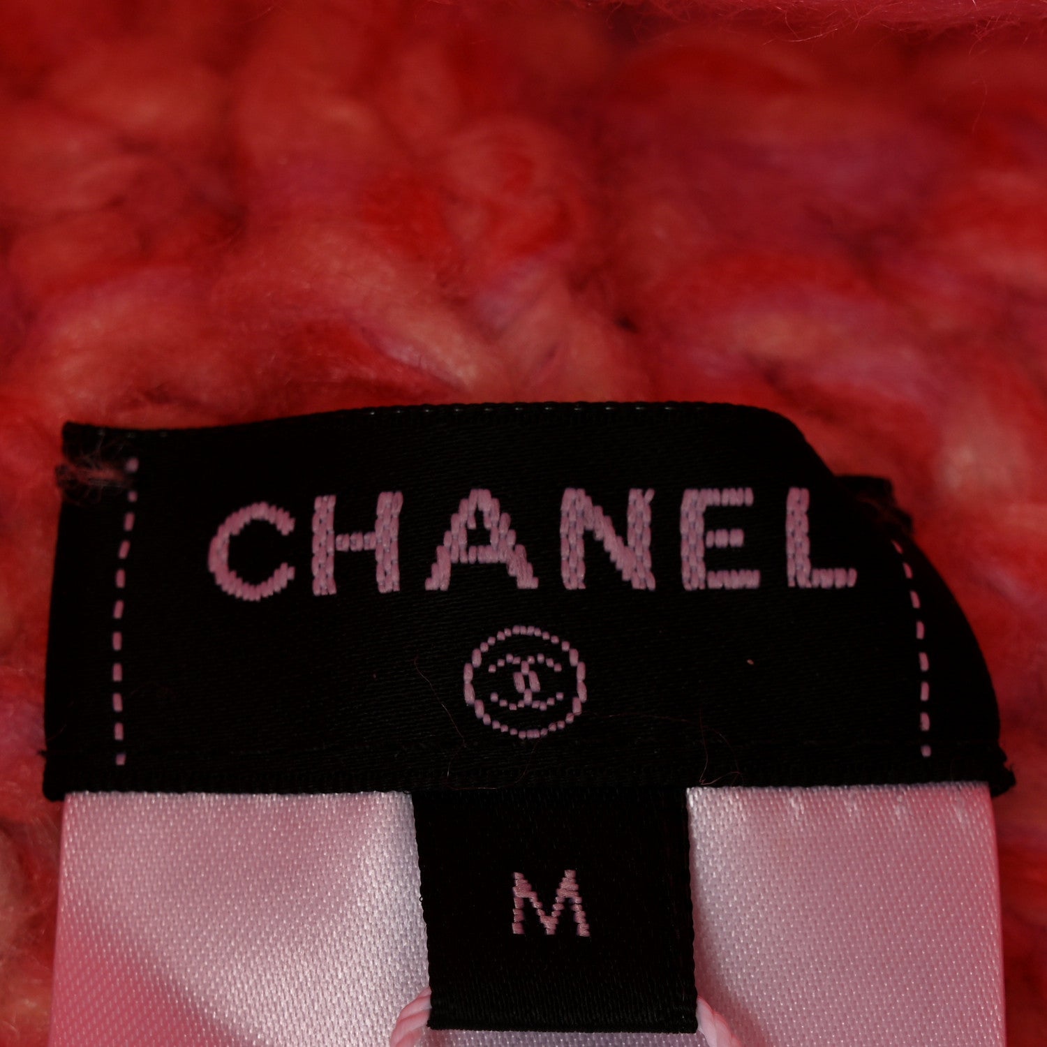 Cashmere Silk CC Beanie Hat M Pink White Lilac