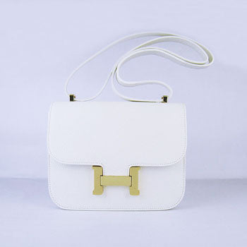 Hermes Constance Cowskin Leather Bag H017 beige golden