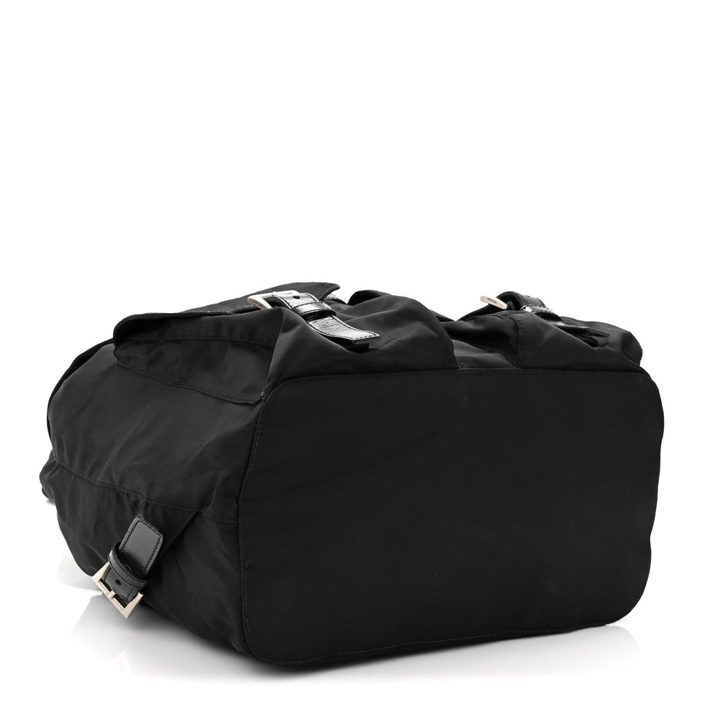 Prada Nylon Vela Medium Backpack Black