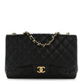 Chanel Caviar Quilted Jumbo Single Flap Black