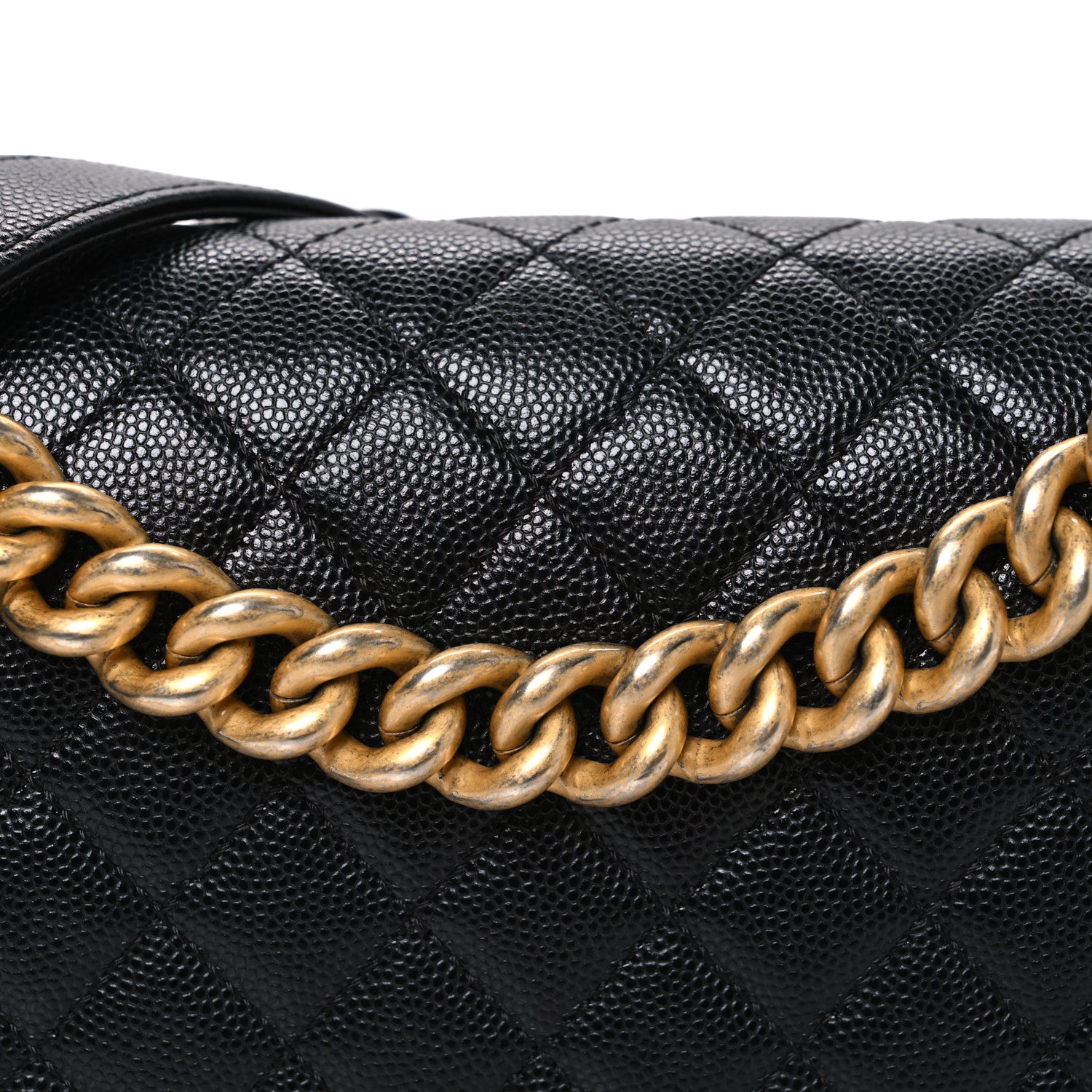 Chanel Caviar Quilted Medium Boy Flap Black