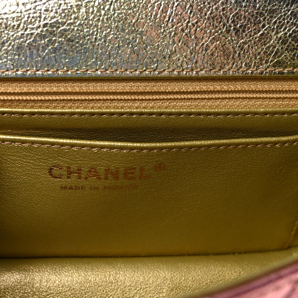 Chanel Metallic Goatskin Quilted Mini 2.55 Reissue Flap Multicolor