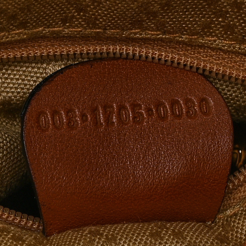 Gucci Calfskin Bamboo Mini Backpack Brown