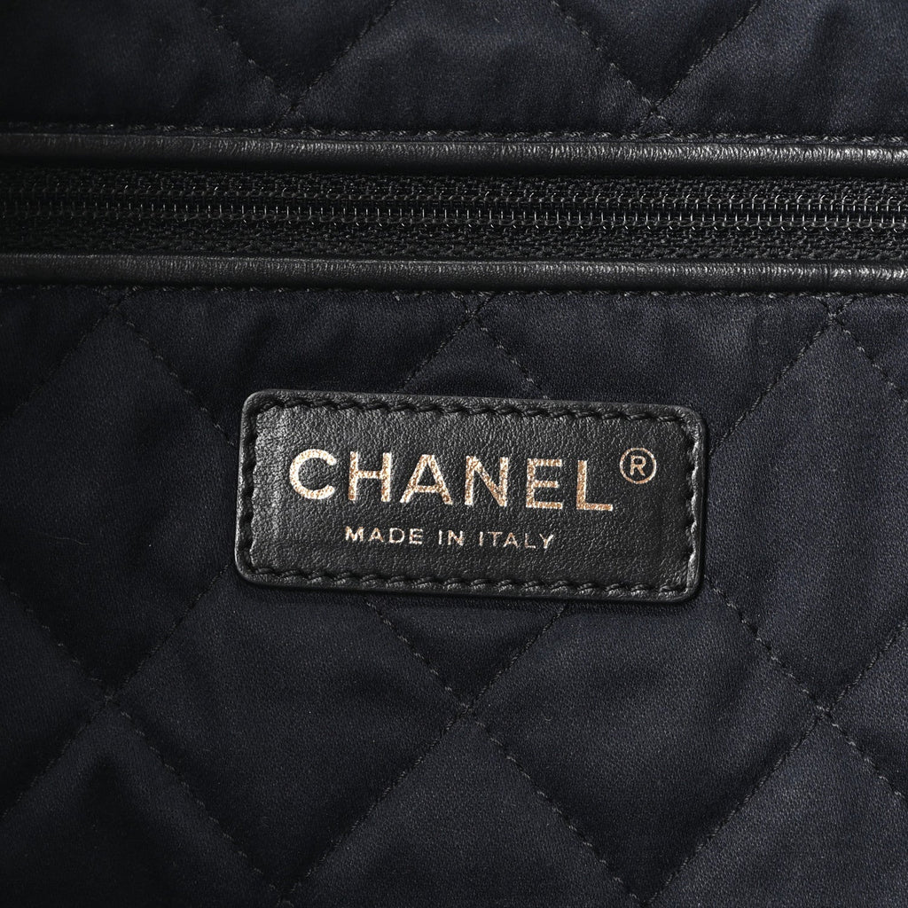 Chanel Shiny Calfskin Quilted Chanel 22 Dark Grey