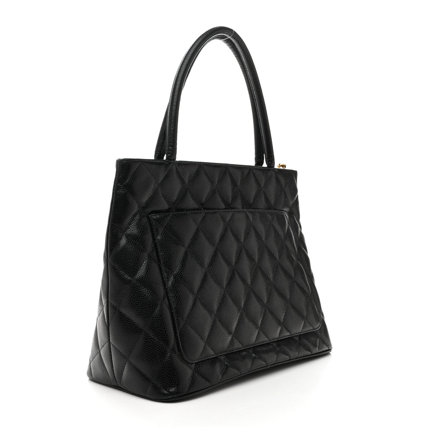 Chanel Caviar Quilted Medallion Tote Black