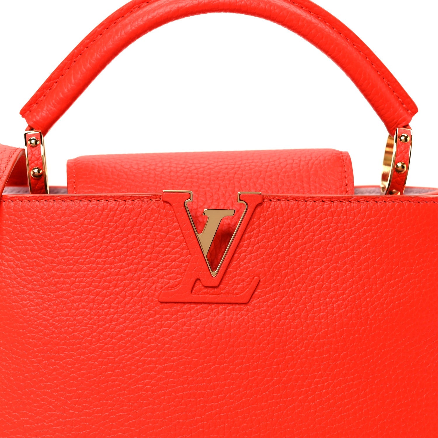 Louis Vuitton Taurillon Capucines BB Tonic Orange