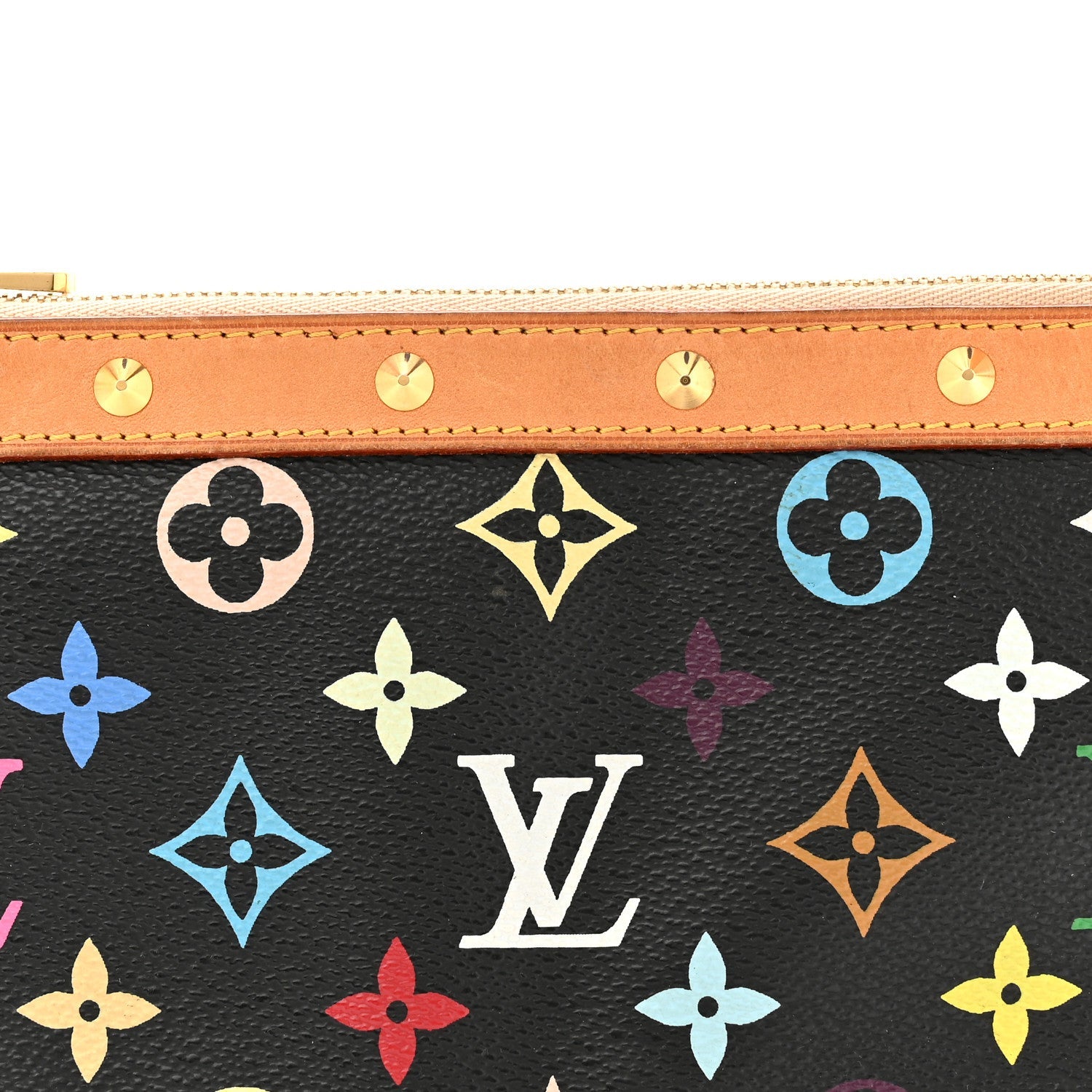 Louis Vuitton Monogram Multicolor Pochette Accessories Black