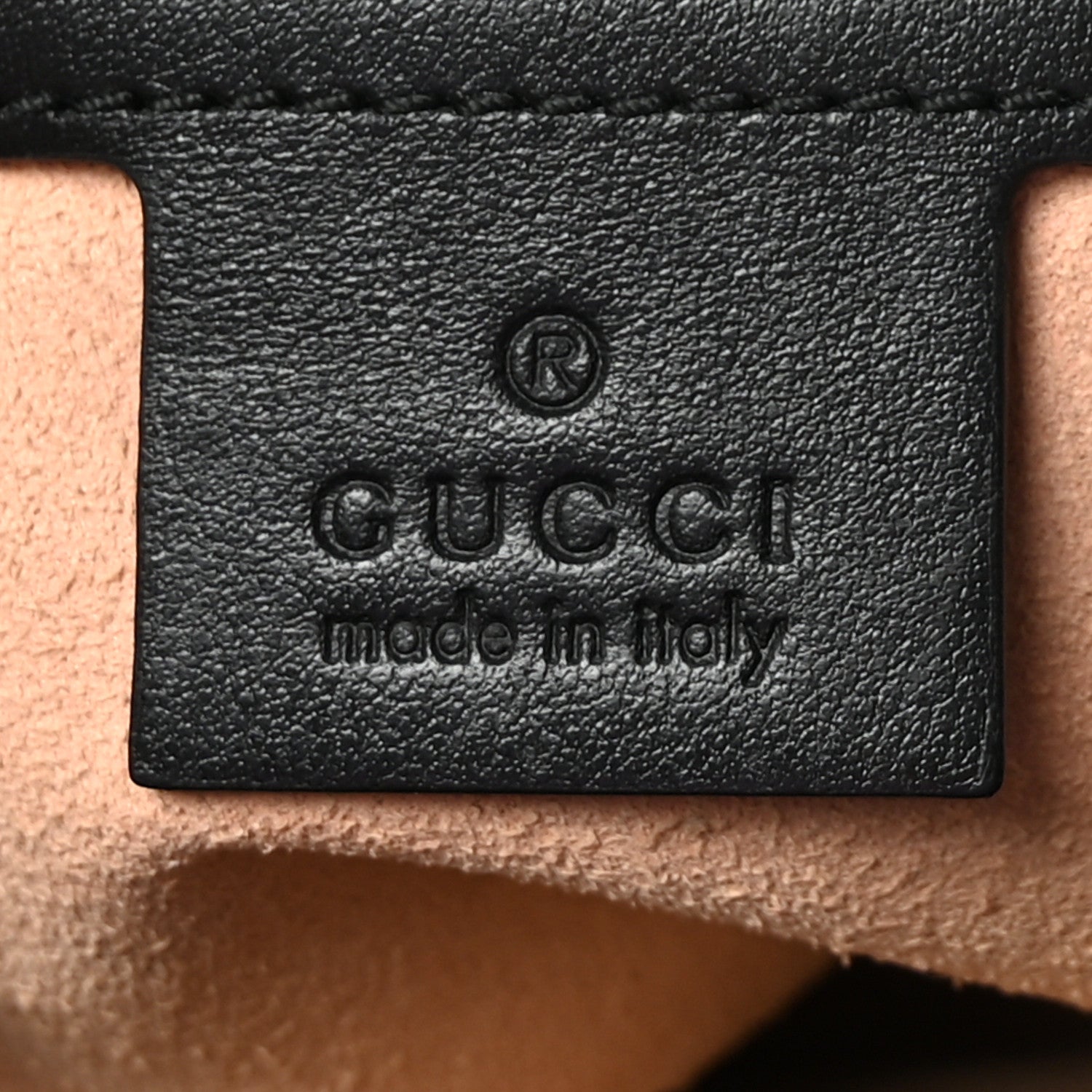 Gucci Calfskin Matelasse Small GG Marmont Shoulder Bag Black