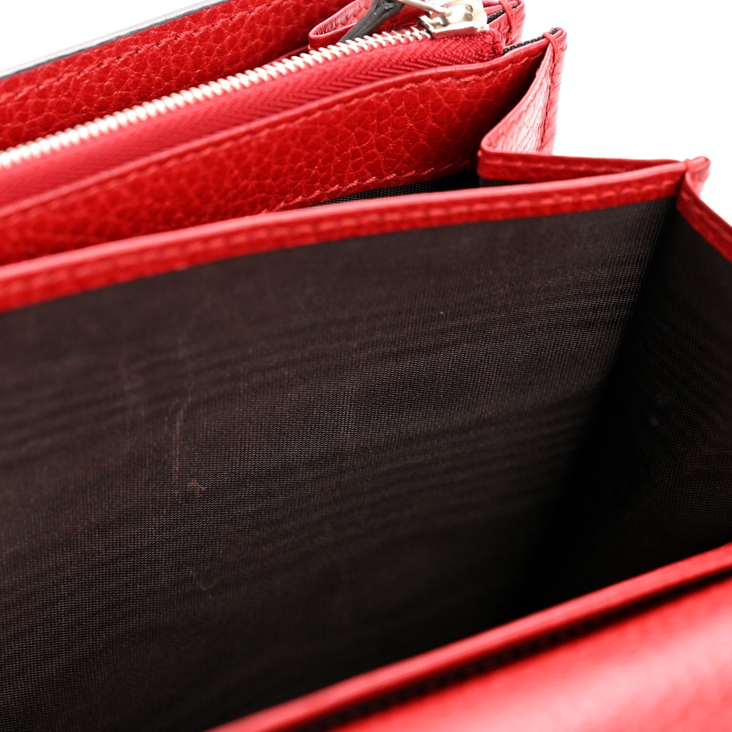 Gucci Calfskin Mini Dionysus Chain Wallet Hibiscus Red
