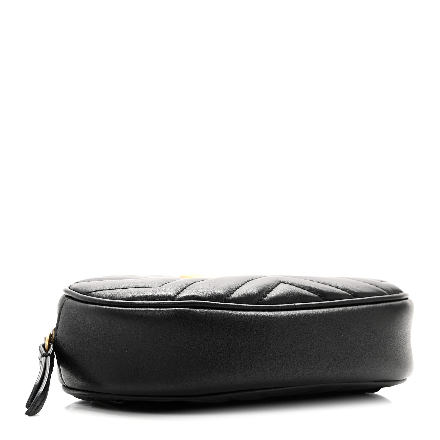 Gucci Calfskin Matelasse GG Marmont Belt Bag 85 34 Black