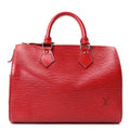 Louis Vuitton Epi Speedy 25 Castillan Red