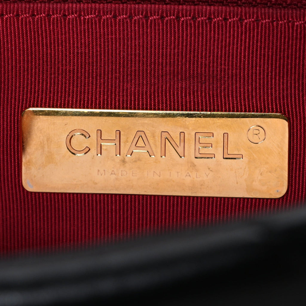 Chanel Lambskin Quilted Medium Chanel 19 Flap Black